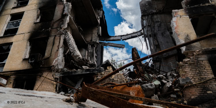 Missile strike in Ukraine