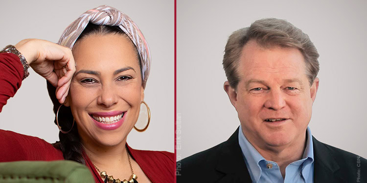 Portraits of Yael Eckstein and Gordon Robertson